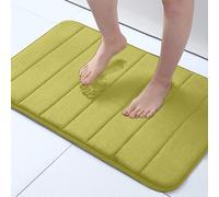 Green Memory Foam Bath Mat 50X80Cm - Super Soft, Non-Slip & Absorbent Bathroom/door Rug