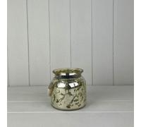 Green Mercury Glass Pot With Rope Handle