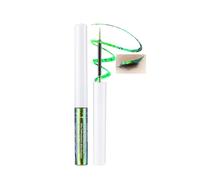 Green Metallic Holographic Liquid Eyeliner Pen with Glitter - Waterproof Smudge-Proof Long Lasting Makeup for Bold Winged Eye Looks, Festive Styles and Precise Application