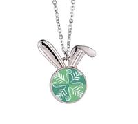 green mexico totems ancient civilization Rabbit Necklace Pendant Bunny Animal Jewelry Gift
