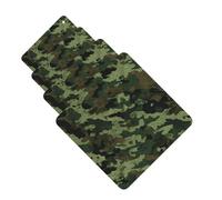 Green Military Camo Car Air Fresheners Cards Set of 4 Pieces Personalized Car Fresheners Gifts for Men Women Auto Aromatherapy Tablets Hanging Scented Cards for Wardrobe Bathroom
