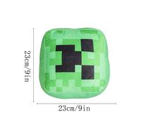 (Green) Minecraft Surrounding Game Plush Toy Sword Cushion Fiber Fill Kids Gift Doll
