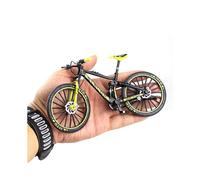 (Green) Mini 1:10 Alloy Bicycle Scale Model Desktop Simulation Ornament Finger Mountain Bikes Toy