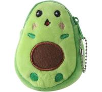 Green Mini Coin Purse,Portable Cute Avocado Plush Coin Purse Key Pendant Bag, for Girls Birthday Gifts Party Favors Women's Coin Purses and Pouches, green