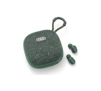 (Green) Mini Portable Bluetooth Speaker Wireless Speakers With Earphones Waterproof Column Boombox BT USB FM Radio Loudspeaker