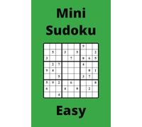Green Mini Sudoku Book, 9x9 Puzzles, 200 Pages, 5x8, Easy