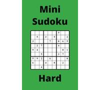 Green Mini Sudoku Book, 9x9 Puzzles, 200 Pages, 5x8, Hard