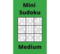 Green Mini Sudoku Book, 9x9 Puzzles, 250 Pages, 5x8, Medium