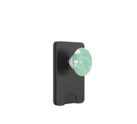 Green Minimalistic Cloudy Sky Cloud Pattern Chic Sky PopSockets PopWallet for MagSafe
