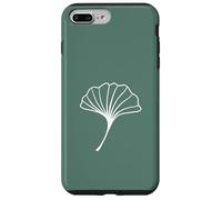 Green Minimalistic Ginkgo Leaves Gingko Tree Zen Case for iPhone 7 Plus/8 Plus