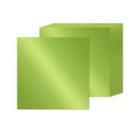 Green Mirror Cardstock Paper 30 x 30cm, 15 Sheets Metallic Reflective Paper 250gsm Foil Cardstock Shiny for Crafts Scrapbook Card Making Invitations Party Decoration (Green)