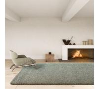 Green Modern Plain Easy To Clean Green Area Rug The Rug Shop UK Green 60cm x 130cm