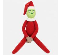 Green Monster Doll Christmas Suffed Plush Toy Fairy Elf Ornament (Red)