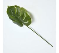 HOMESCAPES Artificial Monstera Leaf 70 cm Faux Foliage Single Stem Tropical Leaf for Bouquet or Floral Arrangement