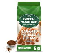 Green Mountain Coffee Caramel Vanilla Cream, Ground, Regular, Light Roast, 12 Ounce Bag by Green Mountain
