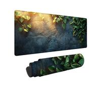 Green Mouse Mat Fresh Mouse Pad 36X12inch, Washable Mousepad, Gaming Mousepad Office Accessories with Anti-Slip Rubber Base Double Stitched Edges Wear-resistant for Office, Decor, Gifts for Men -TL9A4
