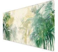 Green Mouse Mat Leaf Gaming Mouse Pad XXL 90 x 40cm Desk Mat Large with Non-Slip Base and Stitched Edge Keyboard Pad for Gaming/Home/Office Work/Accessories Gifts, Improved Precision and Speed p3952i