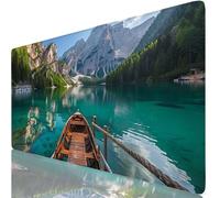 Green Mouse Mat River Mouse Pad Desk Mat Soft Smooth Surface and Anti-Slip Rubber Base for Stable Grip on Smooth Surfaces, Improved Precision and Speed, Mousepad for Office 1000 x 500 x 3mm K0-405