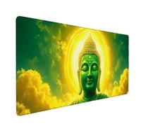 Green Mouse Pad Zen Large Mouse Mat 70 x 30cm Desk Mat Large Non-Slip Rubber Base-Smooth Cloth Surface, Durable Stitched Edges Desk Pad for Gaming, Office, Computer Keyboard Accessories (Green) 50849o