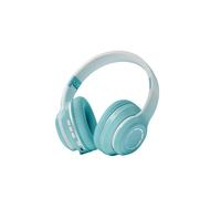(Green) Music Headset Gradient Bluetooth Headphone Wireless LED Light Gamer Earphone Kids