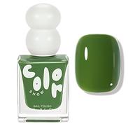 Green Nail Polish - 12ML Breathable Natural Green Nail Varnish - Long Lasting Quick Drying Chip Resistant - No Need Cure Dark Green Nail Polish For Nail Art Manicure Salon DIY At Home