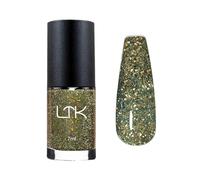 Green Nail Polish - Glitter Green Nail Varnish - Quick Dry Christmas GrassGreen Shimmer Nail Polish - Long Lasting Chip Resistant Breathable No Need Cure Matcha Nail Paint for Women DIY Manicure