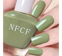 Green Nail Polish - Quick Dry & Long Lasting Green Nail Varnish - Breathable Olive Green Nail Polish - Glossy Water Based Sage green Nail Varnish,Chip Resistant Non-Toxic for DIY Manicure