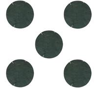 Green Natural Jute Hanging Basket Liners 5 Pack 14 Inch for Garden Planters, Flower Pots, Wall Baskets, Outdoor Gardening, Patio Plants, Reusable Plant Liners by ZINNIAUK