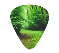 Green Nature Exceptional Guitar Pick â€“ Single-Side Full-Print, Abs Material Plectrum â€“ Diverse Thickness For Varied Music Experience â€“ Ideal For Guitars And Ukuleles,Guitar Pick,