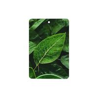 Green Nature Pattern Car Air Fresheners 4 Pcs Rectangle Hanging Aromatherapy Tablets Scented Fresheners For Bedroom Bathroom