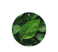 Green Nature Pattern Car Air Fresheners 4 Pcs Round Shape Hanging Aromatherapy Tablets Scented Fresheners For Bedroom Bathroom