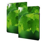 Green Nature Printed Tablet Case for Ipad 7th Generation 10.2", Pu Leather Non-Slip Tablet Cases Shockproof Stand Cover with Auto Sleep/Wake Cover