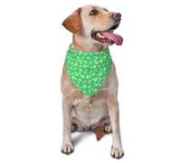 Green Nautical Anchor Dog Bandana Washable Triangle Bib Adjustable Bandana For Dogs For Party Summer Cats