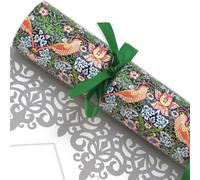 Green & Navy Strawberry Thief | William Morris | 12 Standard Crackers & Ribbon
