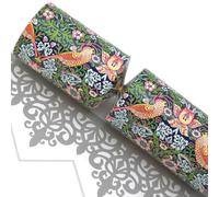 Green & Navy Strawberry Thief | William Morris | Makes 6 Large Crackers