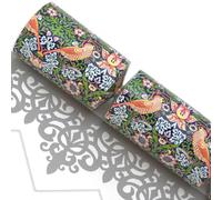 Green & Navy Strawberry Thief | William Morris | Makes 6 Standard Crackers