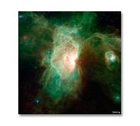Green Nebula gaming mat (4Ft X 4Ft)
