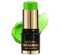 Green Neon UV Face & Body Paint Stick 1PCS - St. Patrick's Day & Halloween Makeup - Long-Lasting Waterproof Formula Fluorescence Visual Effect