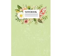 Green Notebook: Floral, 8.27x11.69 with 200 blank pages. Perfect for notes, journaling, sketches, and planning. Fresh and elegant design, ideal for personal use or as a gift!