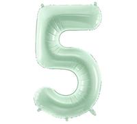 Green Number 5 Foil Balloon - FB230G-5-012 by Funny Balloons Miami LLC
