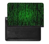 Green Number Binary Passport Cover Protector Rfid Blocking Passport Holder Id Card Holder Secure Travel Wallet Organizer for Passport Tickets Credit Cards, style, One Size