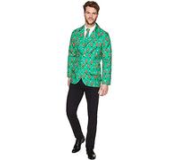 Green Nutcracker Jacket and Tie - Halloween Christmas Holiday Mens Costume, XL