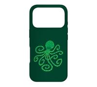 GREEN OCTOPUS Cute Funny Ocean Swimming Sea Coast Creature Case for iPhone 17 Pro