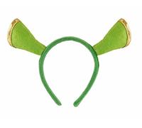 Green Ogre Shrek Fiona Ears on Headband Swamp Monster Unisex Animal Character Adult Fancy Dress Accessory