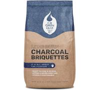 Green Olive Firewood Company - 1 x 4kg Bag - Long Burn BBQ Charcoal Briquettes, Use for Charcoal Barbecues and Smokers. Natural and Sustainable, Quick Lighting and Long Burn Time