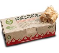 Green Olive Firewood Firewood Wood Wool Firelighters Natural Firelighters For Wood Burners Pizza Oven Campfires Bbq Lighters Eco Pack Of 24