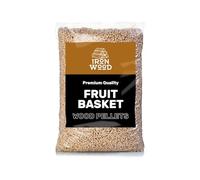 Green Olive Firewood Fruit Basket Wood Pellets - High Heat Hardwood Fuel for Pizza Ovens, Grills, BBQs & Smokers - Long-Burning Pizza Oven Pellets, 10kg
