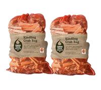 Green Olive Firewood Kindling Firestarting Wood Sticks XL - Kiln-dried, Quick Ignition, Long-lasting Fire lighter - Ideal Fire lighters for Wood Burners, BBQs and Fireplaces - Bag x 2 (11kg)