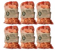 Green Olive Firewood Kindling Firestarting Wood Sticks XL Net 6kgex6 =36kge, Kiln-dried, Quick Ignition, Long-lasting Fire lighter - Ideal Fire lighters for Wood Burners, BBQs and Fireplaces, 6 Pack
