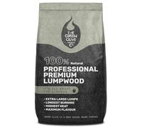 Green Olive Firewood Premium Professional Lumpwood Charcoal 10kg - Restaurant Grade Charcoal - Long-lasting, Eco-friendly, BBQ Charcoal Ideal for BBQ, Grilling, Smoking, & Pizza Ovens
